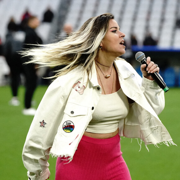 Sophie Tapie - 23e journée de championnat de rugby du TOP14 RC Toulon - Toulouse au stade vélodrome à Marseille, le 23 avril 2022. © Norbert Scanella / Panoramic / Bestimahe