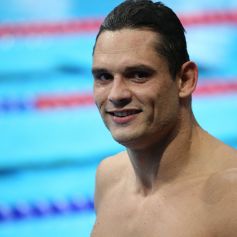 Florent Manaudou - Florent Manaudou, médaille d'argent du 50 m nage libre aux jeux olympiques Tokyo 2020 (23 juillet - 8 août 2021), le 1er août 2021. 