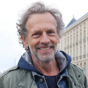 Stéphane Freiss - Inauguration de l'exposition "109 Mariannes" devant le Panthéon à Paris. Le 4 mars 2021.