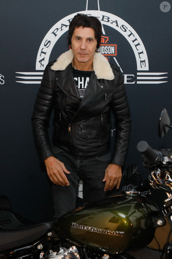Jean-Luc Lahaye - Soirée de présentation des nouveautés de la marque Harley Davidson au showroom Beaumarchais à Paris, le 22 septembre 2022. © Christophe Clovis/Bestimage