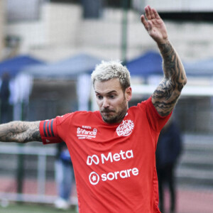 M. Pokora (Matt Pokora) - Match de football caritatif entre le Variétés Club de France contre l'équipe de France des Parlementaires au profit de l'association "e-Enfance" au stade Emile Anthoine à Paris le 28 septembre 2022. © Pierre Perusseau/Bestimage