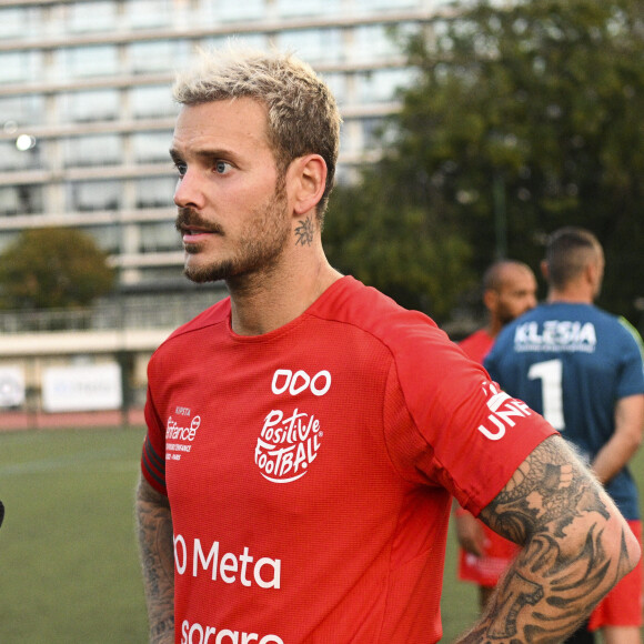 M. Pokora (Matt Pokora) - Match de football caritatif entre le Variétés Club de France contre l'équipe de France des Parlementaires au profit de l'association "e-Enfance" au stade Emile Anthoine à Paris le 28 septembre 2022.
