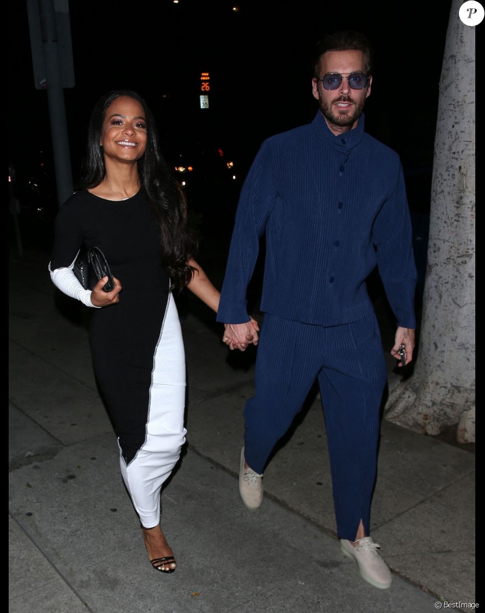 Christina Milian, Matt Pokora - Les célébrités arrivent à la soirée du 34 ème anniversaire d'Umar Kamani, PDG et co-fondateur de la marque de vêtements "Pretty Little Thing", à Los Angeles, le 21 mars 2022.