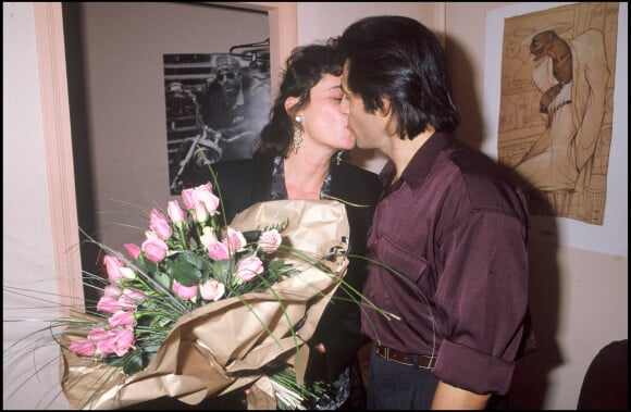 Gérard Lanvin et sa femme Jennifer après la générale de Pièces détachées en 1989