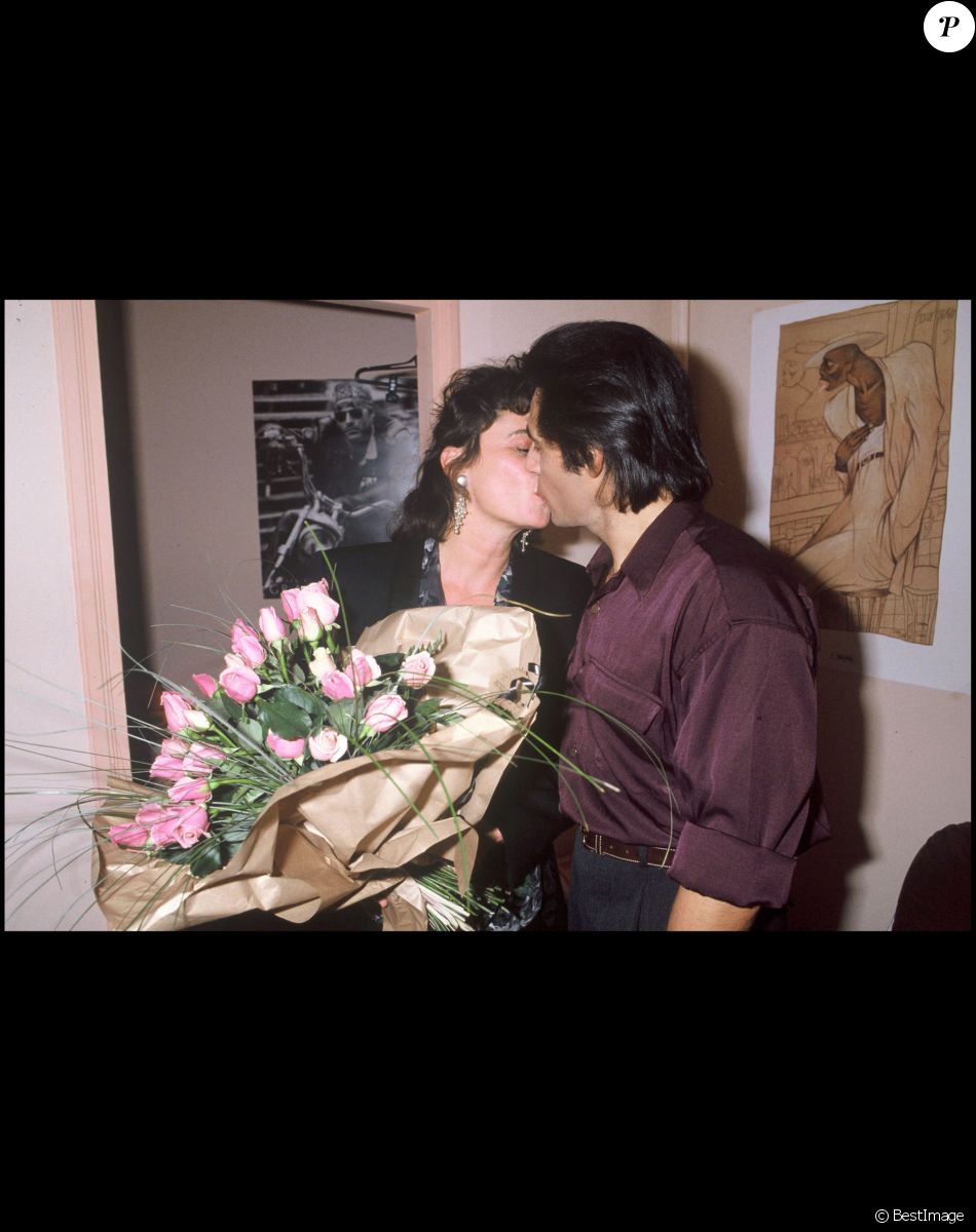 Gérard Lanvin et sa femme Jennifer après la générale de Pièces détachées en 1989