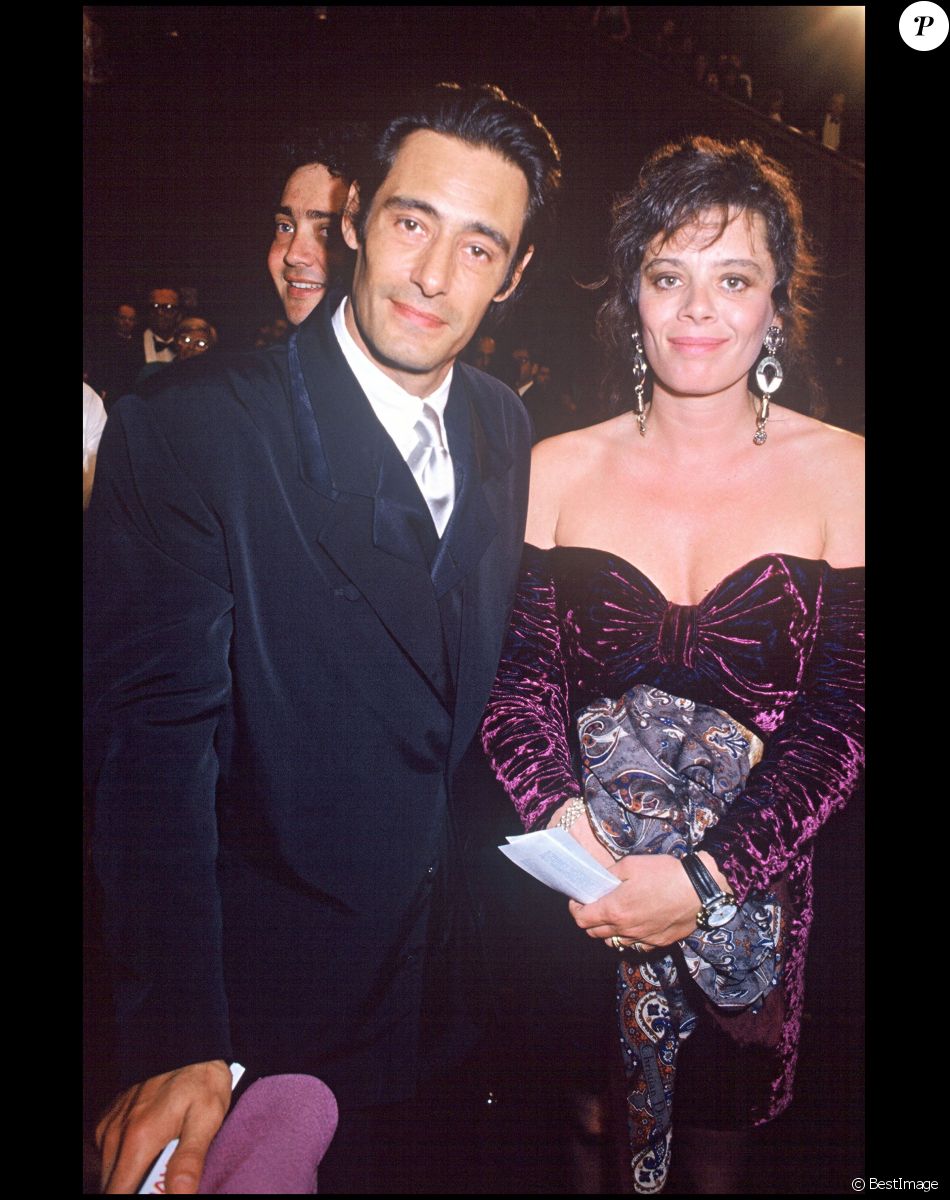 Gérard Lanvin et sa femme Jennifer au Festival de Cannes 1990