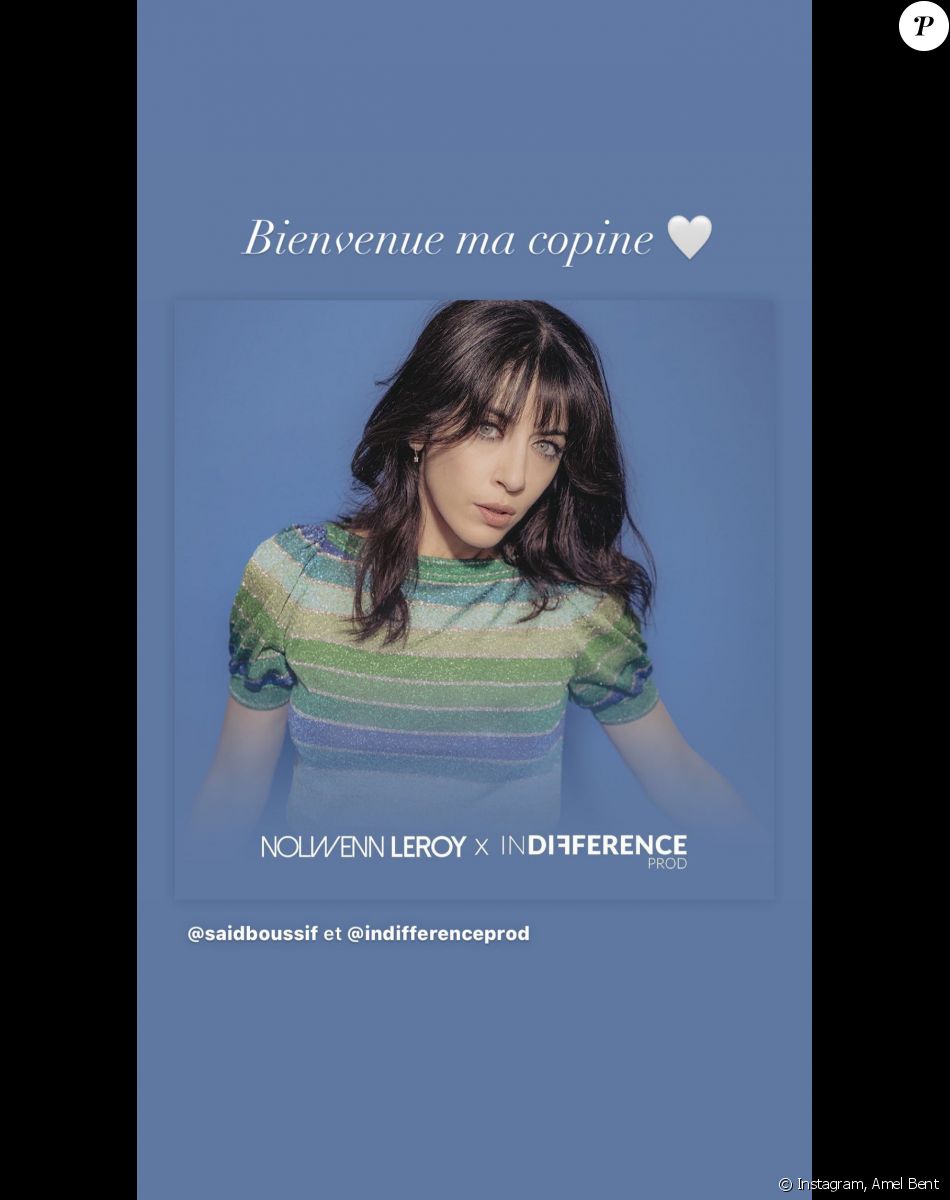 Amel Bent souhaite la bienvenue à Nolwenn Leroy chez Indifférence Prod.
