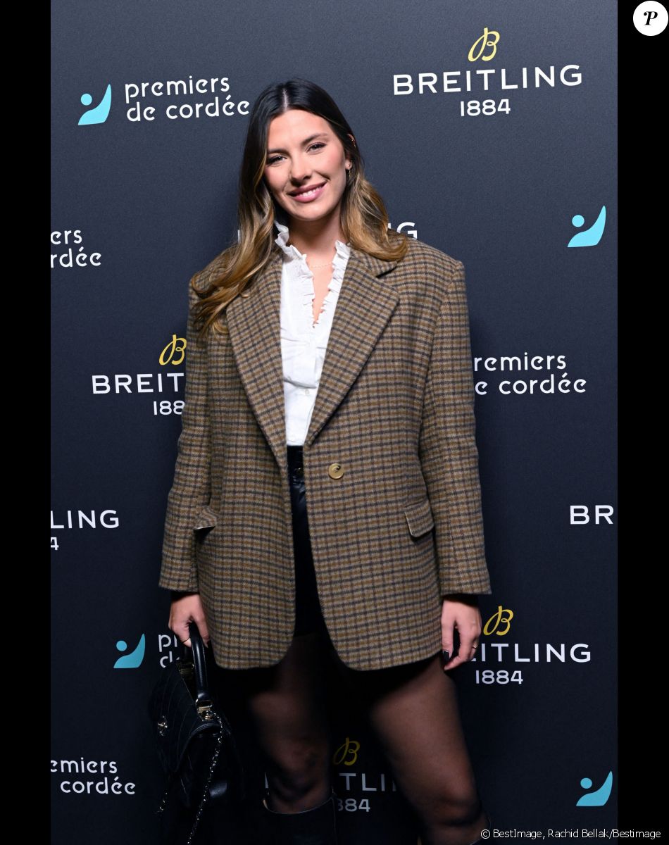 Exclusif - Camille Cerf (Miss France 2015) - Dîner de charité Breitling à la Samaritaine pour l'association "Premiers de Cordée" à Paris le 14 novembre 2022. L'associationPremiers de Cordée propose des animations sportives auprès des enfants hospitalisés. ADN de l'association depuis sa création, ce programme comprend de nombreuses actions pour initier un maximum d'enfants malades et/ou en situation de handicap à la pratique sportive. © Rachid Bellak/Bestimage