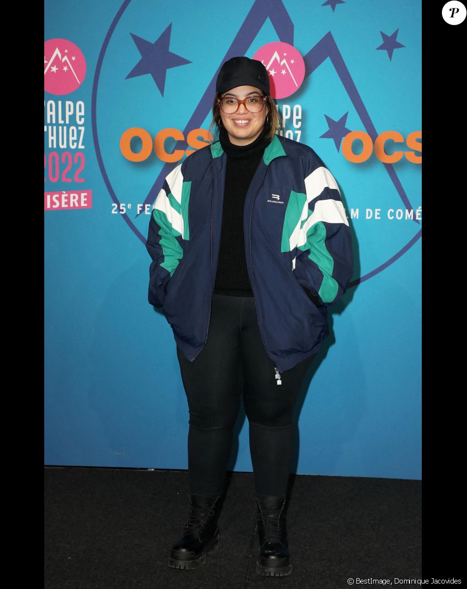 Melha Bedia - Photocall de la 25ème édition du Festival international du film de comédie de l'Alpe d'Huez le 19 janvier 2022. © Dominique Jacovides / Bestimage