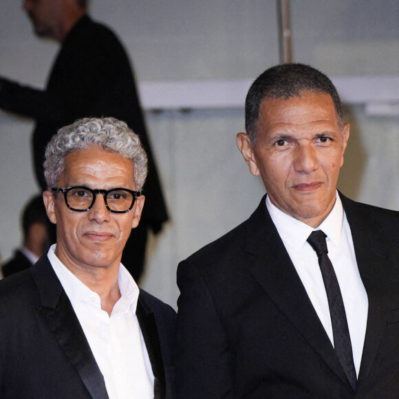 Sami Bouajila et Roschdy Zem - Arrivées à la première du film "Les miens" lors de la 79ème édition du festival international du film de Venise, la Mostra le 9 septembre 2022. © Imago / Panoramic / Bestimage