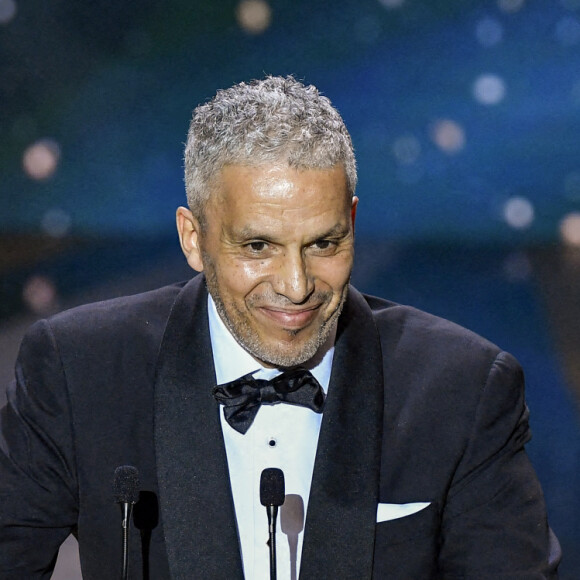César du meilleur acteur pour Sami Bouajila Dans "Un Fils" sur scène lors de la 46ème cérémonie des César à l'Olympia à Paris le 12 mars 2021. © Pierre Villard/ Pool / Bestimage 