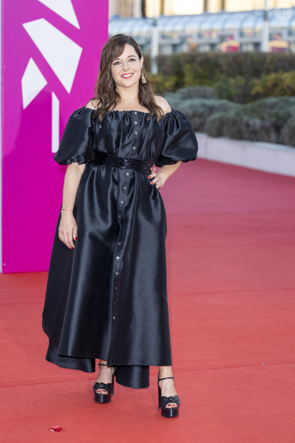 Laure Calamy lors de la première du film "Une femme du monde" lors de la 47éme édition du Festival du Cinéma Américain de Deauville le 6 septembre 2021 © Olivier Borde / Bestimage 