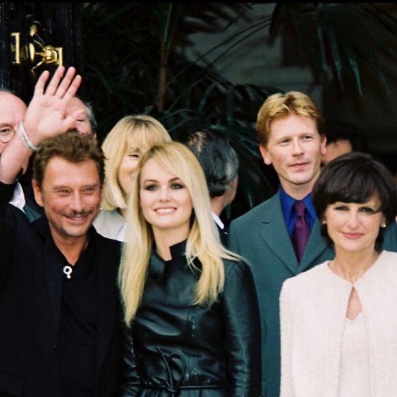 Johnny Hallyday et Laeticia au mariage de Michel Sardou