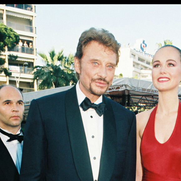 Johnny et Laeticia Hallyday à Cannes en 1998