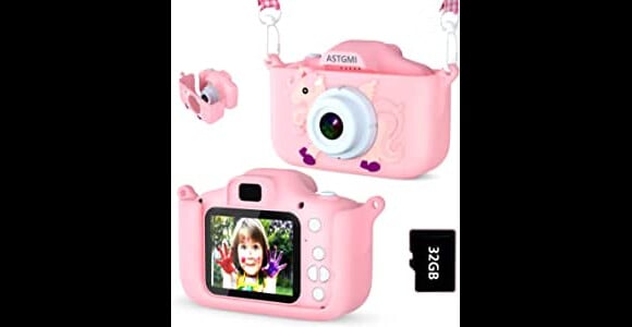 Cet appareil photo pour enfant ASTGMI est le cadeau de Nöel idéal pour initier vos enfants à la prise de clichés