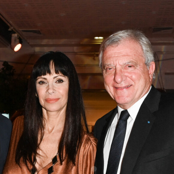 Exclusif - Mathilda May et son compagnon Sly Johnson et Sidney Toledano - Soirée caritative des parrains de l'Appel national pour la Tsedaka au Pavillon d'Armenonville à Paris, le 27 novembre 2022. © Coadic Guirec/Bestimage