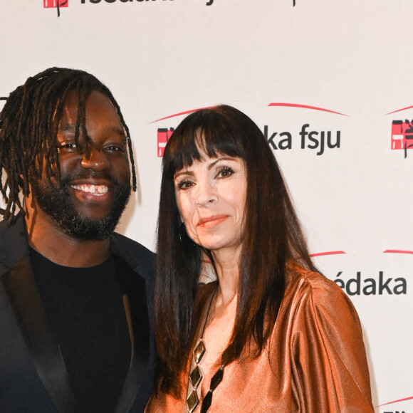 Exclusif - Sly Johnson et sa compagne Mathilda May - Soirée caritative des parrains de l'Appel national pour la Tsedaka au Pavillon d'Armenonville à Paris, le 27 novembre 2022. © Coadic Guirec/Bestimage