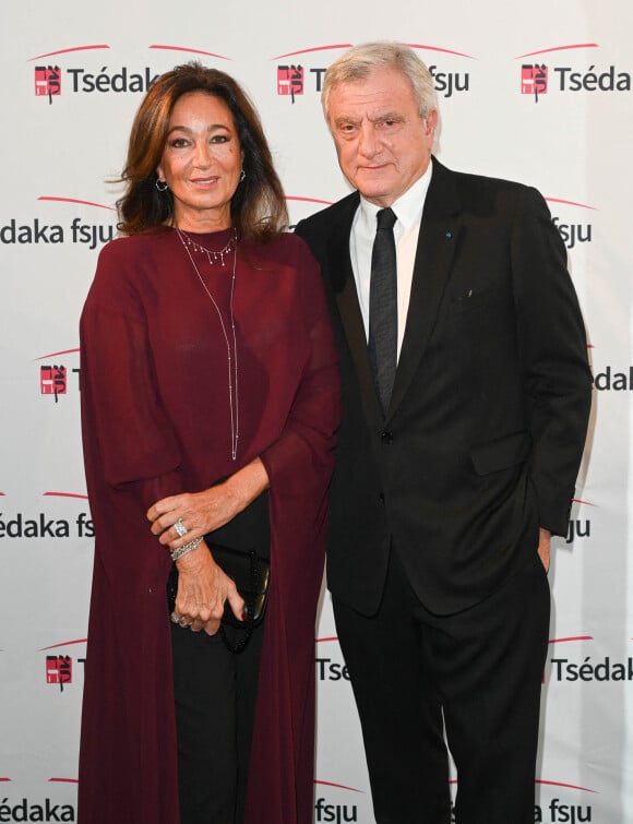 Exclusif - Sidney Toledano et sa femme Katia - Soirée caritative des parrains de l'Appel national pour la Tsedaka au Pavillon d'Armenonville à Paris, le 27 novembre 2022. © Coadic Guirec/Bestimage