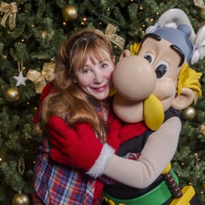 Julie Depardieu au Parc Astérix pour le "Noël Gaulois".