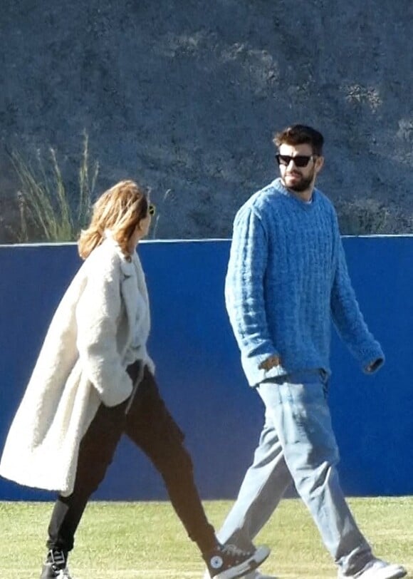 Gerard Pique et son ex-femme Shakira se croisent et s'ignorent totalement lors d'un match de baseball de leur fils Milan à Barcelone. Ils ne se sont ni regardés ni adressés la parole. Barcelone, le 19 novembre 2022.