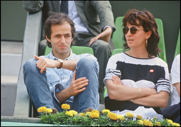 Jean-Jacques Goldman et Catherine Morlet à Roland-Garros en 1990