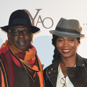 Lilian Thuram et sa femme Kareen Guiock - Avant-première du film "Yao" au cinéma Le Grand Rex à Paris le 15 janvier 2019. © Coadic Guirec/Bestimage