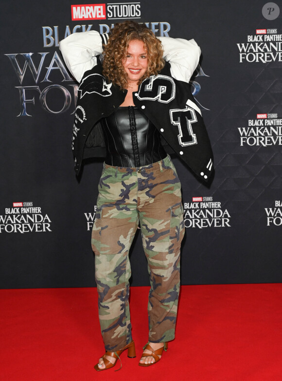 Léa (Star Academy 2022) - Les élèves de la Star Academy 2022 sont de sortie pour assister à la première du film "Black Panther: Wakanda Forever" au Grand Rex à Paris le 7 novembre 2022. © Coadic Guirec/Bestimage