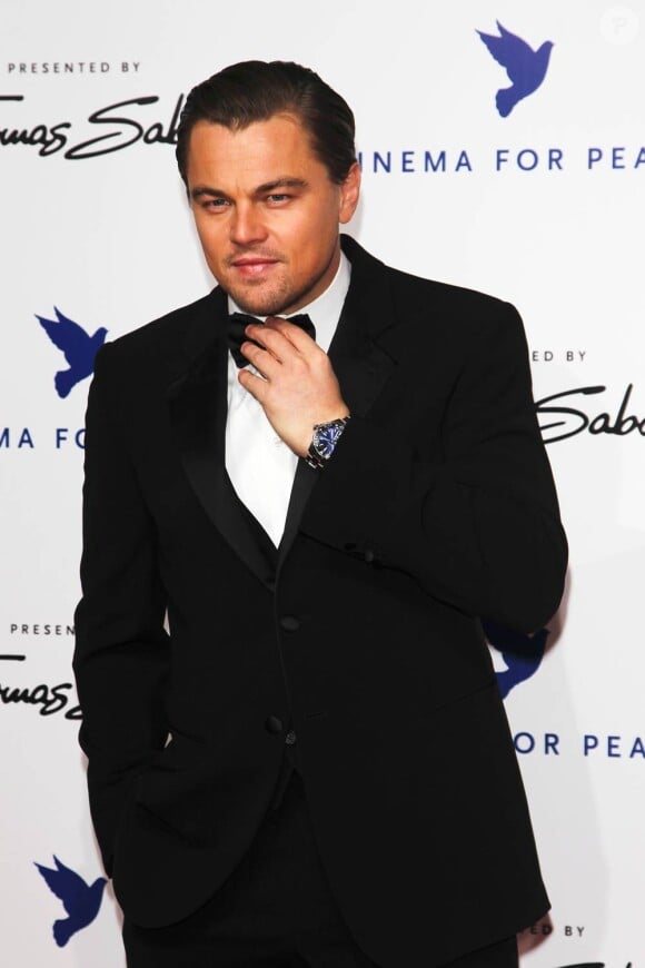 Leonardo DiCaprio à l'occasion de la grande soirée Cinema for Peace charity gala, qui s'est tenue dans la capitale allemande en pleine Berlinale, le 15 février 2010.