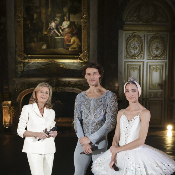 Exclusif - Claire Chazal, Hugo Marchand, Dorothée Gilbert - Backstage - Enregistrement de l'émission "Le Grand Echiquier" à l'Opéra Royal de Versailles, diffusée le 5 décembre sur France 3 © Jack Tribeca / Bestimage