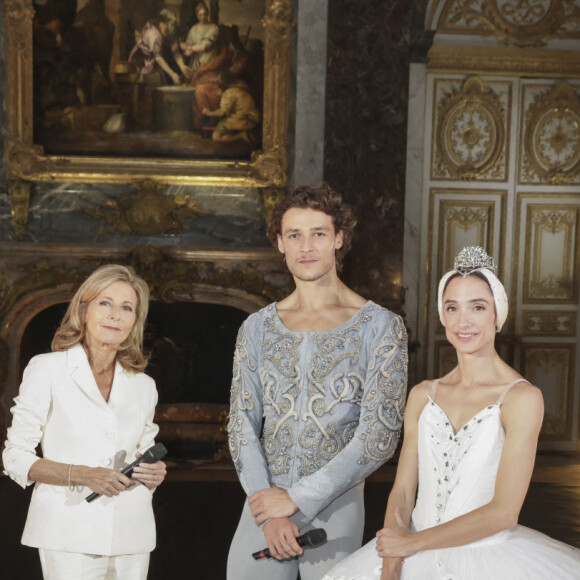 Exclusif - Claire Chazal, Hugo Marchand, Dorothée Gilbert - Backstage - Enregistrement de l'émission "Le Grand Echiquier" à l'Opéra Royal de Versailles, diffusée le 5 décembre sur France 3 © Jack Tribeca / Bestimage