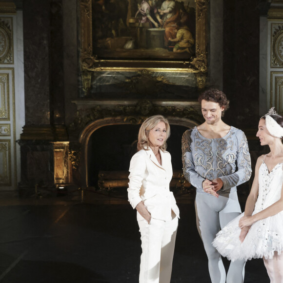 Exclusif - Claire Chazal, Hugo Marchand, Dorothée Gilbert - Backstage - Enregistrement de l'émission "Le Grand Echiquier" à l'Opéra Royal de Versailles, diffusée le 5 décembre sur France 3 © Jack Tribeca / Bestimage