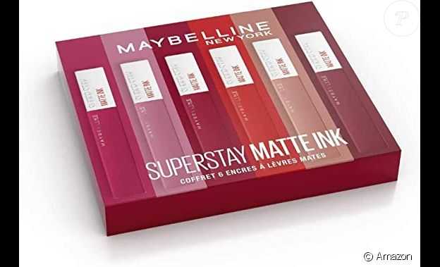 Vous ne savez pas quel rouge à lèvres chosir ? Testez-les tous avec le coffret de 6 rouges à lèvres liquides longue tenue de Maybelline New York