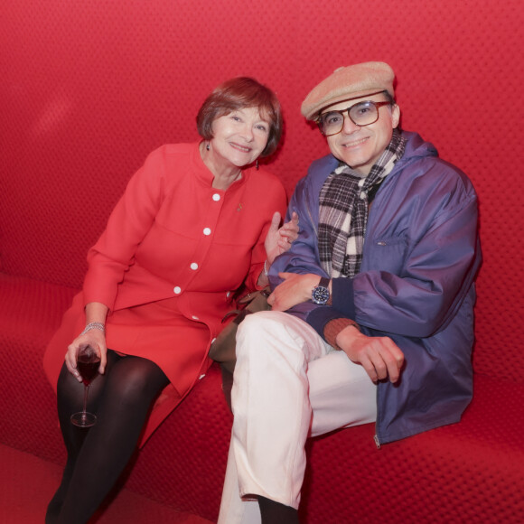 Exclusif - Macha Méril, Bertrand Burgalat - Vernissage de l'exposition des photographies de L. D'Alessandro à l'occasion de la sortie du livre de M. Méril "L'homme de Naples" à la Galerie Cinema - Anne-Dominique Toussaint à Paris. © Jack Tribeca / Bestimage