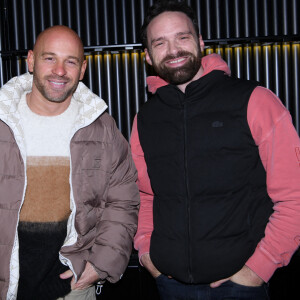 Exclusif - Franck Gastambide et Alban Lenoir à la Winter Party au rooftop Skybar Paris à l'hôtel Pullman Montparnasse à Paris le 6 décembre 2022. © Rachid Bellak / Bestimage 