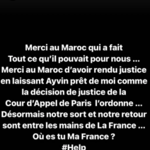 Ayem Nour pousse un nouveau cri du coeur sur Instagram.