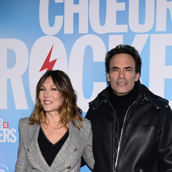 Mathilde Seigner, Anthony Delon à l'avant-première du film "Choeur de Rocker" au Cinéma UGC Normandie à Paris le 8 décembre 2022. © Federico Pestellini / Panoramic / Bestimage