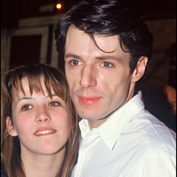 Lambert Wilson et Sophie Marceau au Théâtre de l'Œuvre en 1991.