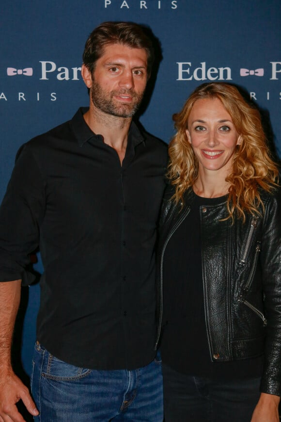 Exclusif - Pierre Rabadan et sa compagne Laurie Delhostal - Avant-première du film "On voulait tout casser" au cinéma Gaumont Marignan à Paris, le 27 mai 2015.