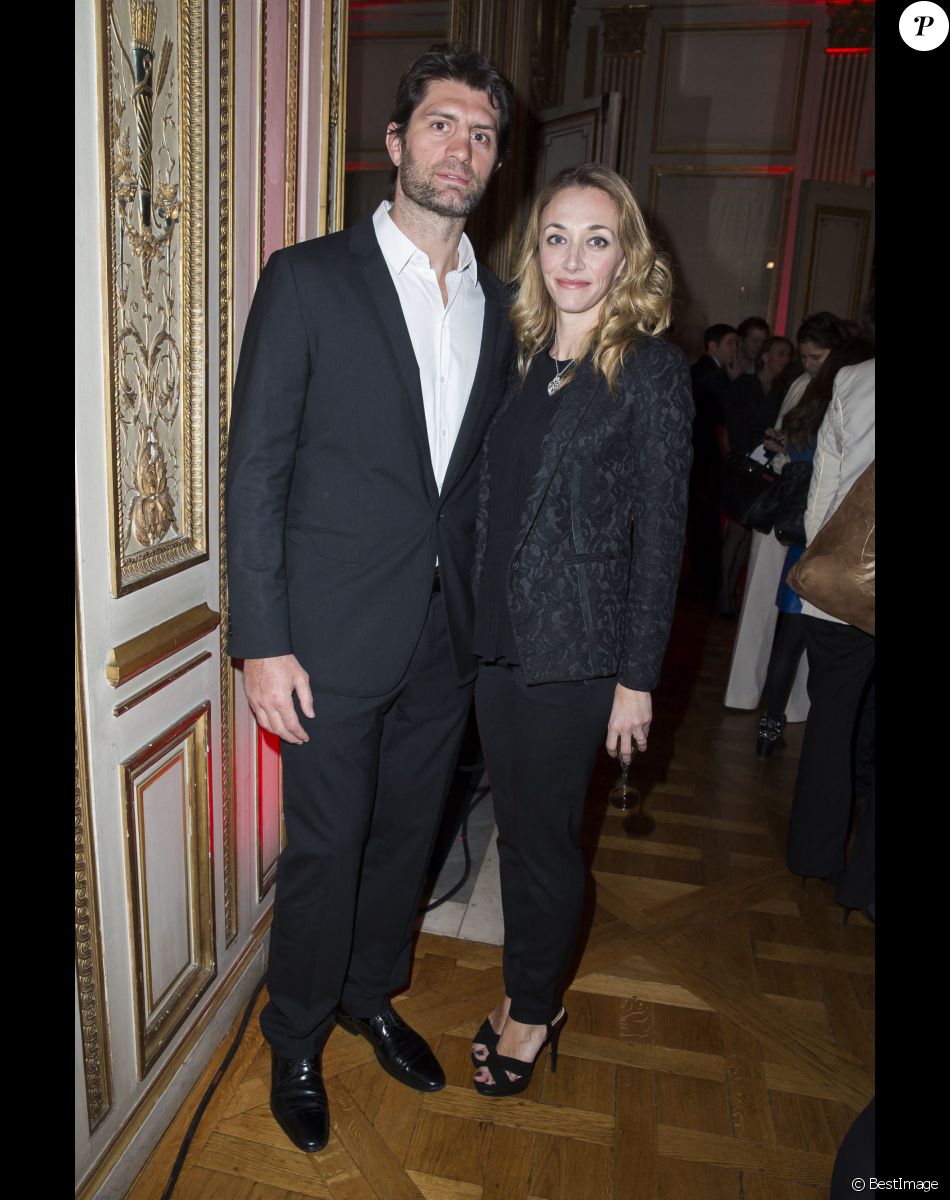 Exclusif - Laurie Delhostal Pierre Rabadan - 40 ans de la maison Poiray au profit de l'association Mécénat Chirurgie Cardiaque à la Fondation Mona Bismarck à Paris le 12 février 2015.