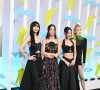 Lisa, Jisoo, Jennie et, Rosé du groupe BLACKPINK - Photocall des Video Music Awards (VMA) au Prudential Center à Newark le 28 août 2022.