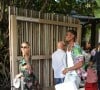 Paul Pogba - Deux des soeurs Kardashian, S.Williams, P.Pogba quittent le restaurant "Swan" à Miami, en marge de la foire d'art contemporain "Art Basel" à Miami.
