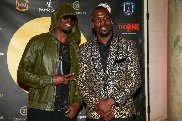 Florentin Pogba (Footballeur) et Mathias Pogba (Footballeur et fondateur association Golden Score) - Dîner de lancement de l'association "Golden Score" à l'hôtel Shangri-La à Paris, qui a pour but d'aider à la reconversion des sportifs de haut niveau. Le 20 mars 2022 © Kevin Domas / Panoramic / Bestimage