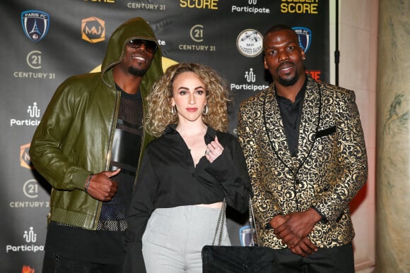 Florentin Pogba (Footballeur) et sa femme Sarita, Mathias Pogba (Footballeur et fondateur association Golden Score) - Dîner de lancement de l'association "Golden Score" à l'hôtel Shangri-La à Paris, qui a pour but d'aider à la reconversion des sportifs de haut niveau. Le 20 mars 2022 © Kevin Domas / Panoramic / Bestimage