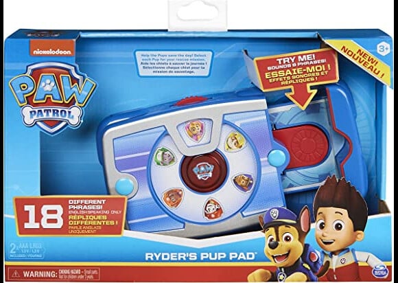 Votre enfant doit choisr le chien qui va partir en mission avec cette tablette interactive Ryder Chiots Pat'Patrouille