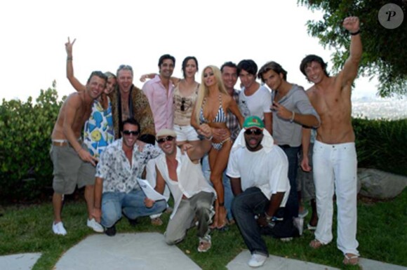 Toute l'équipe de West Hollywood en 2008 sur le tournage