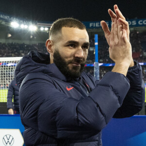 Karim Benzema lors du match de football de qualification pour la Coupe du monde 2022 entre la France et le Kazakhstan au stade Parc des Princes à Paris, France. © Cyril Moreau/Bestimage 