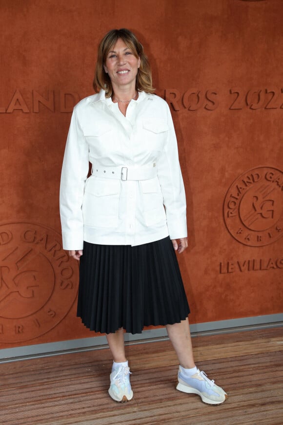 Mathilde Seigner au village (Jour 7) lors des Internationaux de France de Tennis de Roland Garros 2022 à Paris, France, le 28 mai 2022. © Bertrand Rindoff/Bestimage 