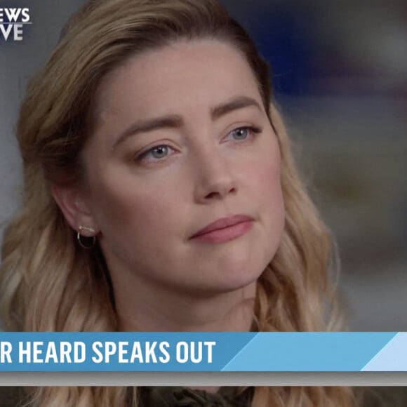 Amber Heard s'exprime pour la première fois à la télévision dans l'émission "Today Show" (NBC), depuis la perte de son procès contre J.Depp, le 13 juin 2022.