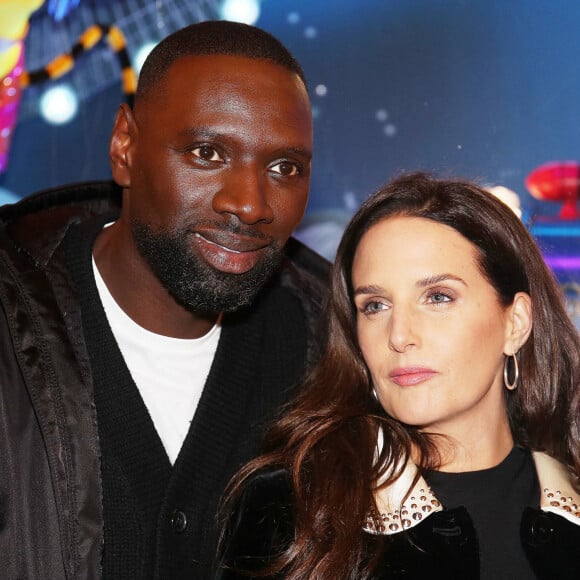 Omar Sy et sa femme Hélène - Lancement de "1,2,3... Noël" lors de l'inauguration des vitrines et du sapin de Noël 2021 des Galeries Lafayette Haussmann à Paris.