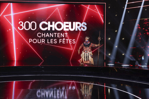 Exclusif - Troupe du Roi Lion - Enregistrement de l'émission "300 Choeurs chantent pour les fêtes" à Paris, diffusée le 23 décembre sur France 3 © Jack Tribeca / Bestimage